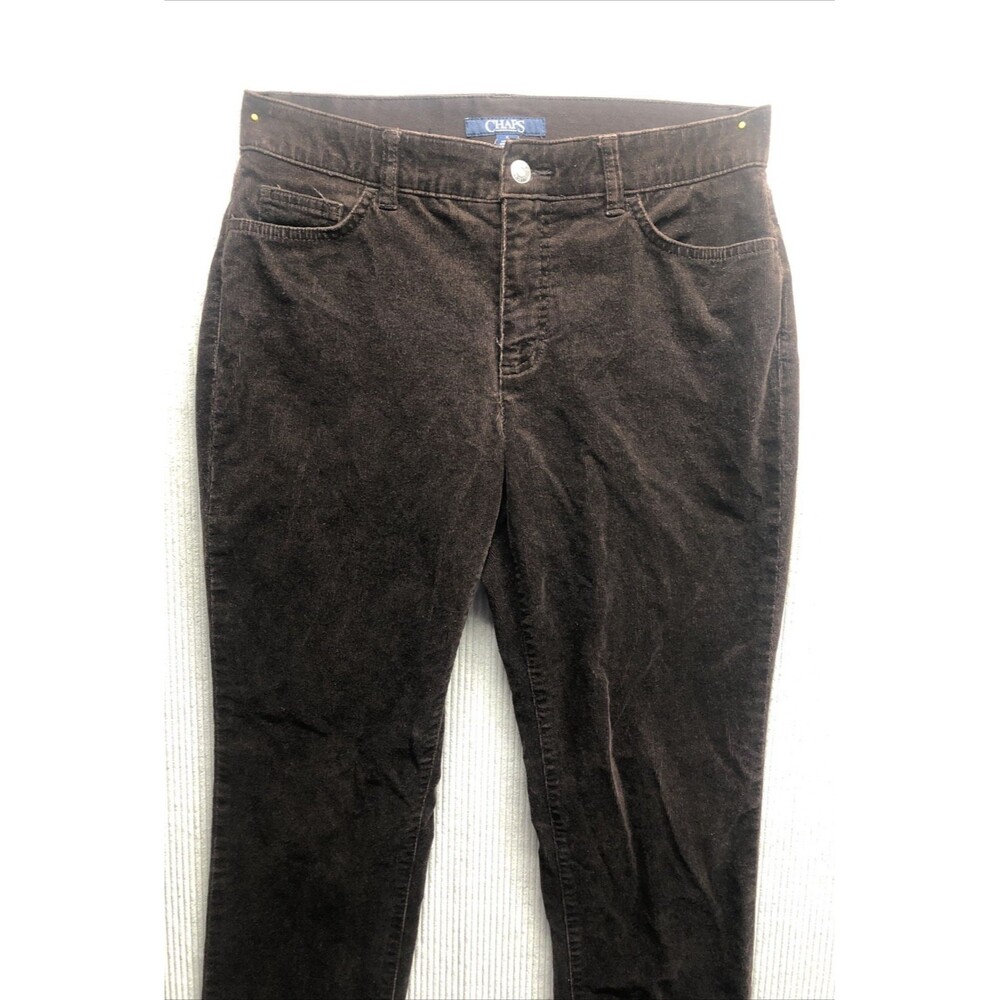 Chaps Women’s Corduroy Pants Size 8 Brown Casual Fall Winter